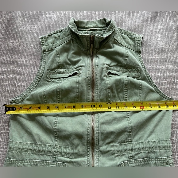 Merona Olive Green Khaki 100% cotton Vest size Medium - Picture 9 of 10